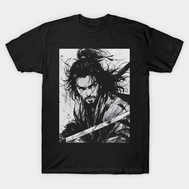 Vagabond Chronicles: Samurai Journeys, Manga Excellence, and Artistic Wonders Unveiled T-Shirt by insaneLEDP